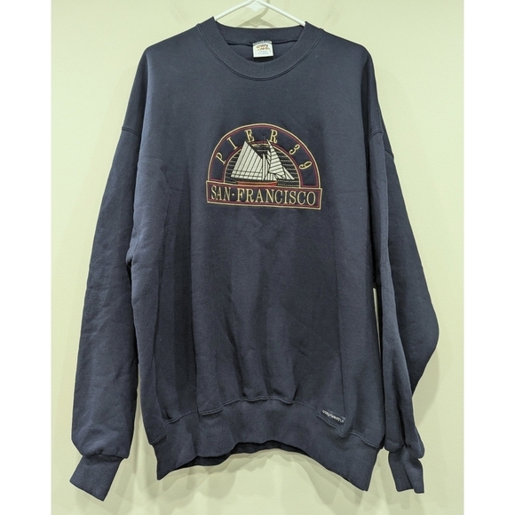 Vintage 90's Crazy Shirts Hawaii San Francisco Embroidered Sweatshirt Size XL - Picture 1 of 7